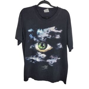 Vintage 90s X Files Eye Stanley Desantis TV Show Cloud T-Shirt Size Large